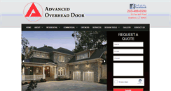 Desktop Screenshot of advancedoverheaddoor.com