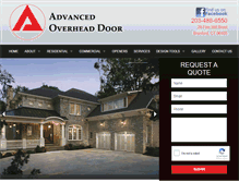 Tablet Screenshot of advancedoverheaddoor.com